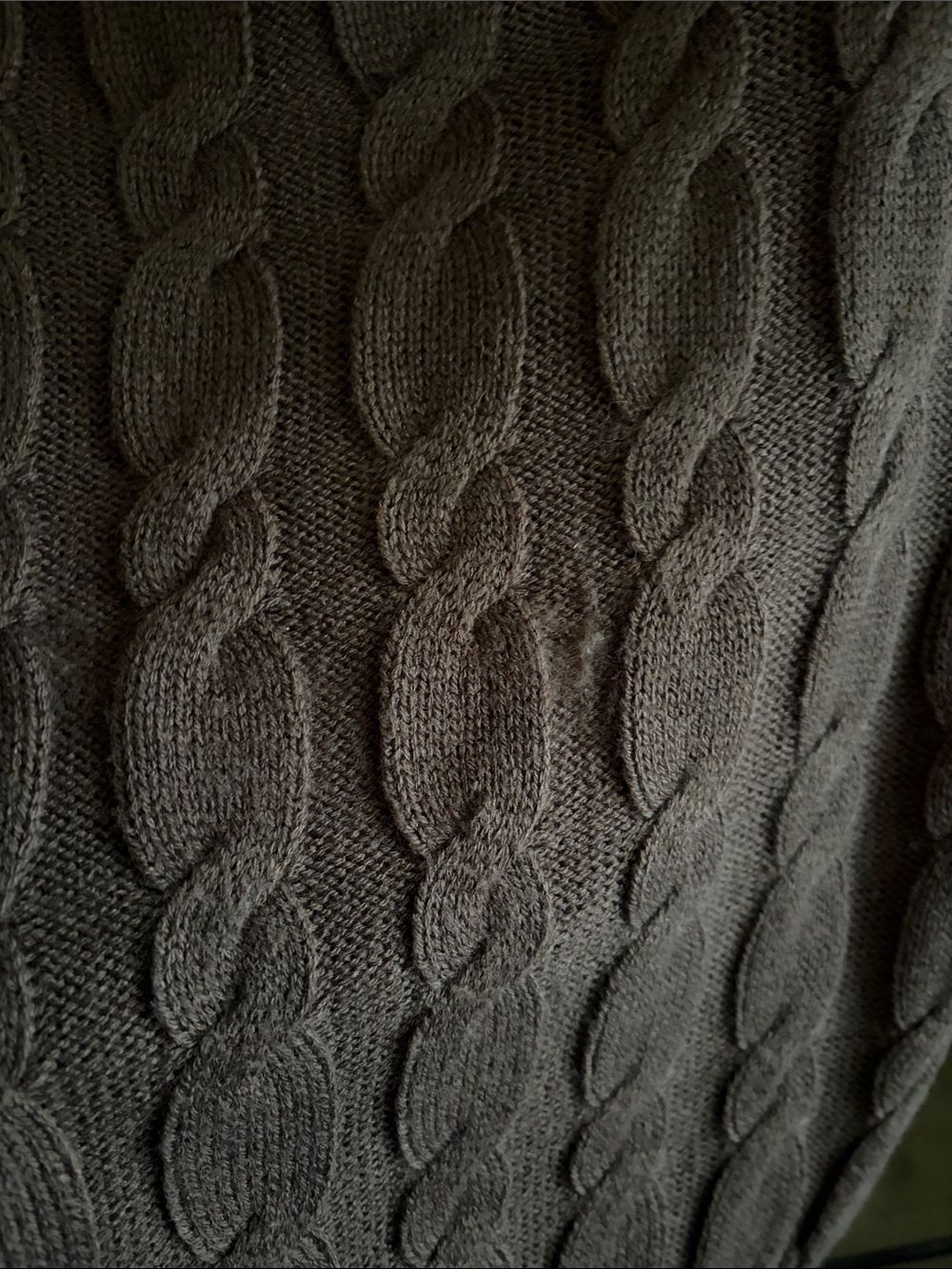 Love Tree Chocolate Brown Sweater with White Stripes - M - Picture 5 of 5